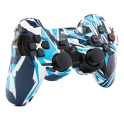 Изображение Беспроводной джойстик Dualshock 3 для Sony Playstation 3 Light Blue Stripes analog