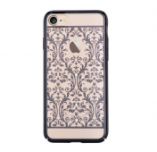 Изображение Прозрачный чехол для iPhone SE/8/7 Devia Crystal Baroque Champagne Gun Black
