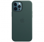 Изображение Чехол для iPhone 12 Pro Max Leather Case Magsafe кожаный зеленый