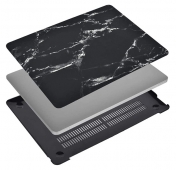 Изображение Чехол для Macbook Air 13 2020-2018 A1932, A2179, A2337 M1, Hard Shell Case Marble Black