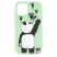 Цвет изображения Чехол для iPhone 12 / 12 Pro Cartoon Series Панда зеленый