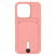 Цвет изображения Чехол для iPhone 14 Pro с отделением для карт Button Card Case цвета сакуры