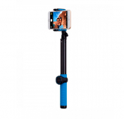 Изображение Монопод с Bluetooth-кнопкой Momax Selfie Hero 150 cm Blue