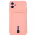 Цвет изображения Чехол для iPhone 11 с отделением для карт Button Card Case цвета сакуры