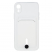 Цвет изображения Чехол для iPhone XR с отделением для карт Button Card Case белый