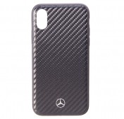 Изображение Черный чехол для iPhone X/XS Mercedes-Benz Dynamic Carbon