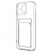 Цвет изображения Прозрачный силиконовый чехол для iPhone 13 Pro Max с отделением для карт