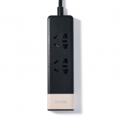 Изображение Черный универсальный сетевой фильтр с 3USB разъемами Remax Power Strip