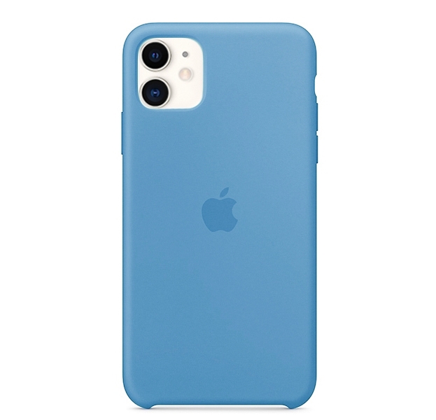 Купить Чехол для iPhone 11 Silicone Case силиконовый голубой недорого в ...