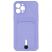 Цвет изображения Чехол для iPhone 12 Pro Max с отделением для карт Button Card Case аметистовый