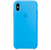 Изображение Голубой силиконовый чехол для iPhone X/XS Silicone Case