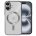 Цвет изображения Чехол для iPhone 16 Metal Magnet Case Silver