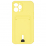 Цвет изображения Чехол для iPhone 12 Pro Max с отделением для карт Button Card Case желтый