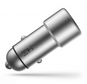 Изображение Автомобильное зарядное устройство Xiaomi ZMI Metal Car Charger 2USB 3,6A Silver
