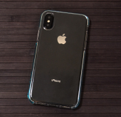 Изображение Голубой силиконовый чехол для iPhone X/XS Silicone Guard