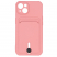 Цвет изображения Чехол для iPhone 13 с отделением для карт Button Card Case цвета сакуры