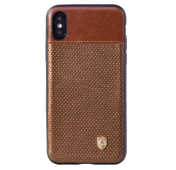 Изображение Кожаный чехол-накладка для iPhone X/XS Robobear Leather R-4 Brown