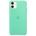 Цвет изображения Чехол для iPhone 11 Silicone Case силиконовый зеленое яблоко