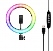 Изображение Кольцевая лампа RGB 20 см