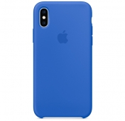 Изображение Синий силиконовый чехол для iPhone X/XS Silicone Case