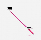 Изображение Монопод с Bluetooth-кнопкой Momax Selfie Hero Duo 100 см Pink