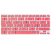 Изображение Розовая силиконовая накладка на клавиатуру для Macbook Air/Pro 13/15 (Rus/Eu)
