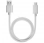 Изображение Белый кабель USB Type-C/USB Deppa Alum 1.2m