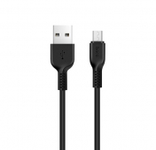 Изображение Черный усиленный Micro USB кабель Hoco X20 1m
