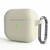 Изображение Чехол для Airpods 3 Silicone Case с карабином Antique White