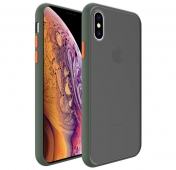 Изображение Чехол для iPhone X/XS Shockproof Grey/Khaki