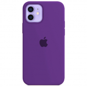 Изображение Чехол для iPhone 12 / 12 Pro Silicone Case темно-пурпурный
