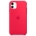 Цвет изображения Чехол для iPhone 11 Silicone Case силиконовый красный