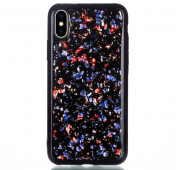 Изображение Черный чехол-накладка для iPhone X/XS Sparkle Foil Case Blue/Red