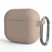 Изображение Чехол для Airpods 3 Silicone Case с карабином Pink Sand