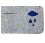 Изображение Серый фетровый чехол для Macbook Air/Pro 13" Dark Blue