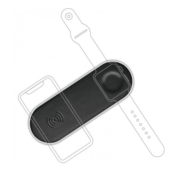 Купить Беспроводное зарядное устройство WiWU для iPhone и Apple iWatch Dual Wireless Charger недорого в Москве и Санкт-Петербурге | доставка по России в магазиныApplePack