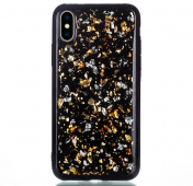 Изображение Черный чехол-накладка для iPhone X/XS Sparkle Foil Case Gold/Silver