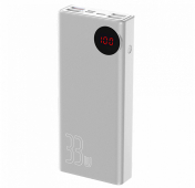 Изображение Портативное зарядное устройство Baseus Power Bank Mulight Quick Charger 30000 mAh Белое