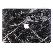 Изображение Пластиковая накладка для Macbook Pro 13 2020-2016 Hard Shell Case Window Logo Black Marble