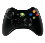 Изображение Черный беспроводной джойстик для Xbox 360 analog