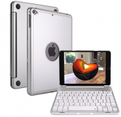 Изображение Серебристый чехол c беспроводной клавиатурой для iPad Mini 5/4 Dux Ducis