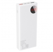 Изображение Портативное зарядное устройство Baseus 45W Power Bank Mulight Quick Charger 20000 mAh White