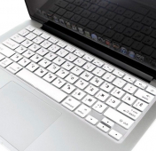 Изображение Белая силиконовая накладка на клавиатуру для Macbook Air 11 (US)