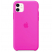Цвет изображения Чехол для iPhone 11 Silicone Case силиконовый неоново-розовый