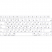 Цвет изображения Белая силиконовая накладка на клавиатуру для Macbook Air 13 2018 – 2019 (Rus/Eu)