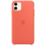 Цвет изображения Чехол для iPhone 11 Silicone Case силиконовый оранжевый