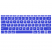 Цвет изображения Синяя силиконовая накладка на клавиатуру для Macbook 12/Pro 13/15 2016 – 2019 (US)