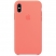Цвет изображения Морковно-оранжевый силиконовый чехол для iPhone X/XS Silicone Case
