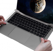 Изображение Защитная наклейка для Macbook Air 13 2020 - 2018 Full Body Protection Dark Silver