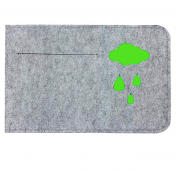 Изображение Серый фетровый чехол для Macbook Pro 13 2016-2020 / Air 13 2018-2020 Cloud Green